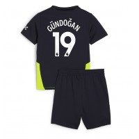 Camiseta Manchester City Ilkay Gundogan #19 Visitante Equipación para niños 2024-25 manga corta (+ pantalones cortos)